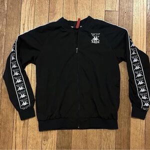 Kappa X FaZe Clan Black Jacket with white Logo Detail Streetwear Lightweight
